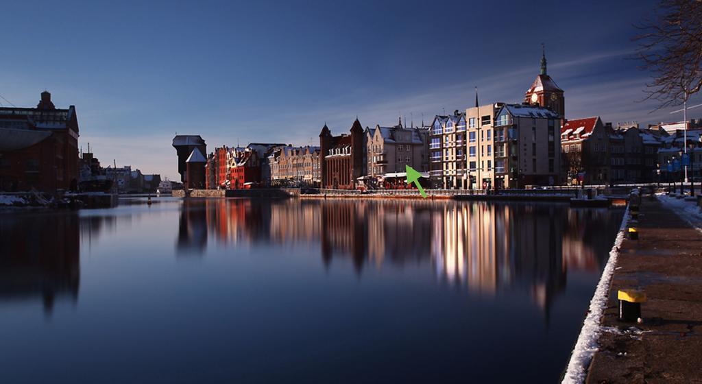 Gdansk Old Town River View Exterior foto